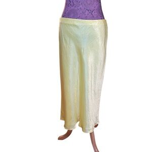 Vince Bright Yellow Maxi Skirt Sz L